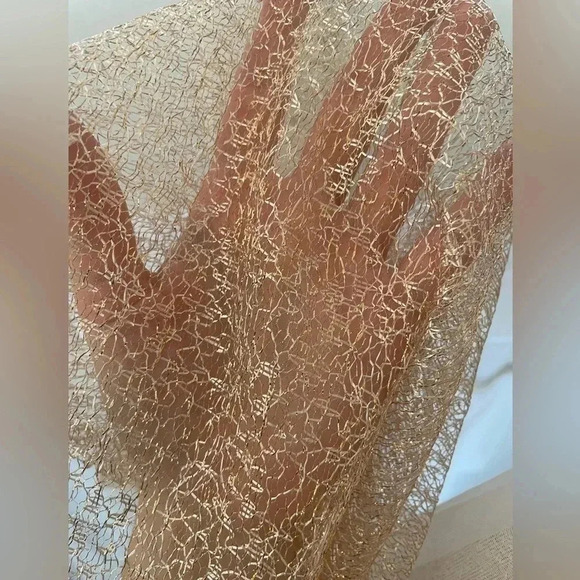 Strapless Blush Bridal Gown with Beading, Rhinestones and 3D Flowers - Picture 7 of 8